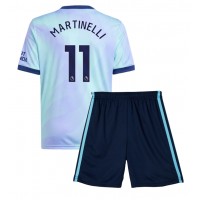 Arsenal Gabriel Martinelli #11 Tredje trøje Børn 2024-25 Kortærmet (+ Korte bukser)